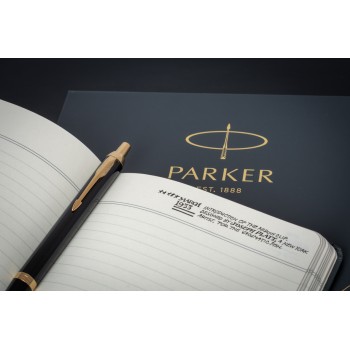 Набор Parker IM Black GT (шариковая ручка + блокнот)