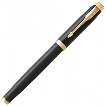 Подарочный набор: Перьевая ручка Parker IM Core F321, Black GT (Перо F) + Ежедневник Black GS