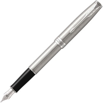 Набор: перьевая ручка + блокнот Parker Parker Sonnet Core F526, Stainless Steel CT (Перо M)
