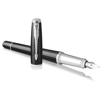 Ручка перьевая Parker Urban Premium F312, Ebony Metal CT (Перо F)